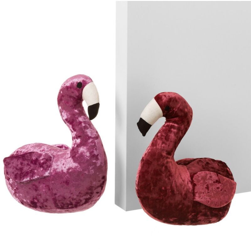 

Sujetapuertas de tela / arena flamenco rosa de 25x10x24 cm.Compra mínima 2 unid