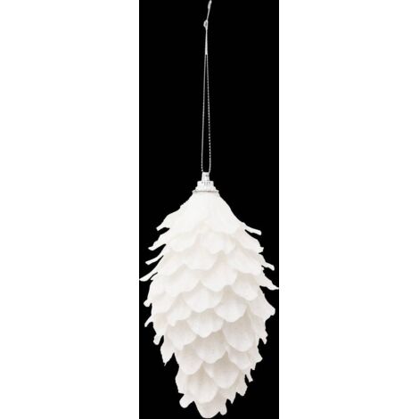 Sujeto piña iridiscente 13cm blanco - Feeric lights & christmas