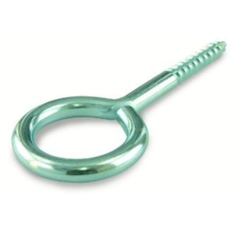 Suki 6175004, Set di viti ad anello, con filettatura per legno zincata, dimensioni: 30 x 06 x 2,8 mm, 16 pz.
