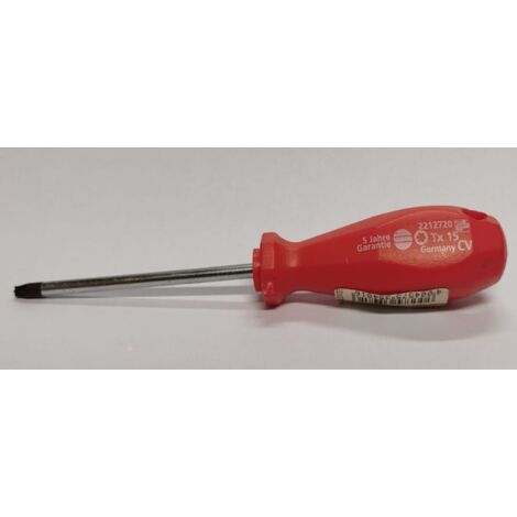SUKI - GIRAVITE TORX TX15 PER VITI CONTESTA A STELLA - MANICO ROSSO