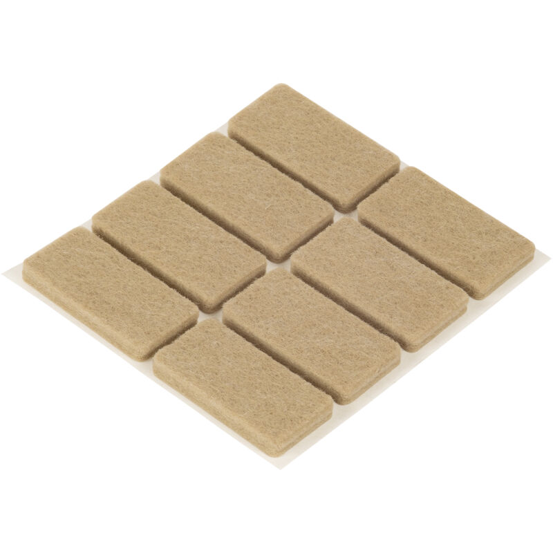 Suki Parkettgleiter BIGDUO, selbstklebend, 40 x 20 x 5 mm, beige K8