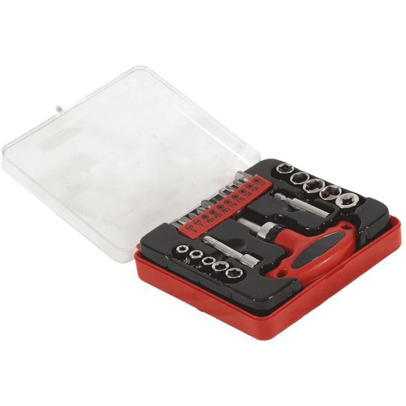 Set 24 pezzi chiavi a cricchettoa t con bussole 1800671 - Suki