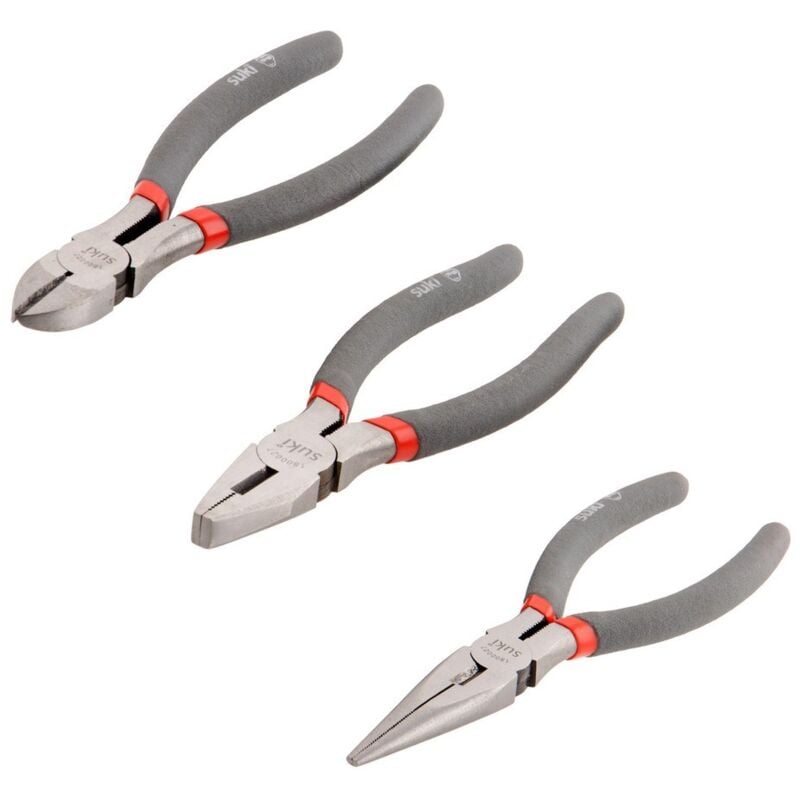 Set pinze 3 pezzi da 160 mm con impugnatura ad immersione - Suki