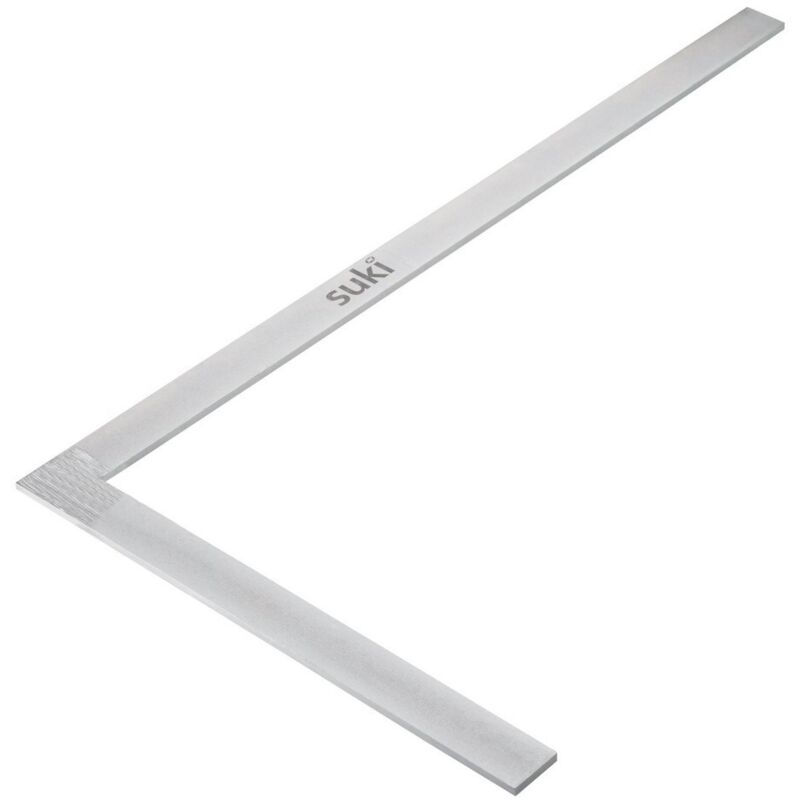 Squadra in acciaio placcato in zinco da 600 mm con blocco 1801012 - Suki