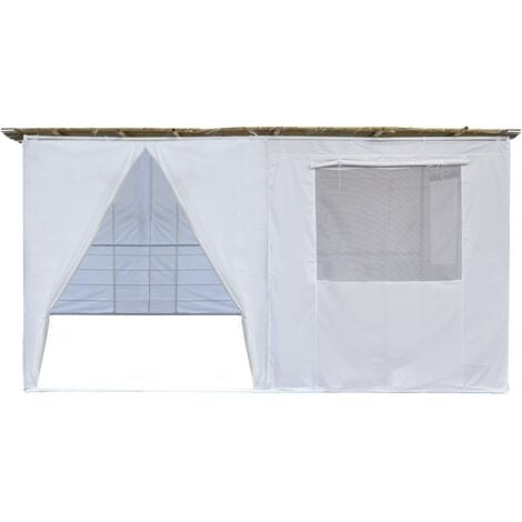Sukkah in kit NINA regolabile - 4 x 3 - 4 rotoli di bambù e 4 doghe di legno