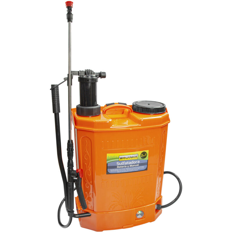 

Sulfatadora electrica a bateria doble uso bateria o manual, con bateria recargable 12 v / 8 amperios