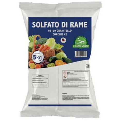 Sulfato de cobre 5kg – Agribios – Fertilizante y fungicida para huerto y frutal – H90024