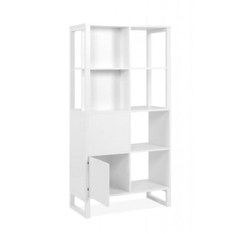 Sumatra20A weißes, beidseitig offenes Sideboard