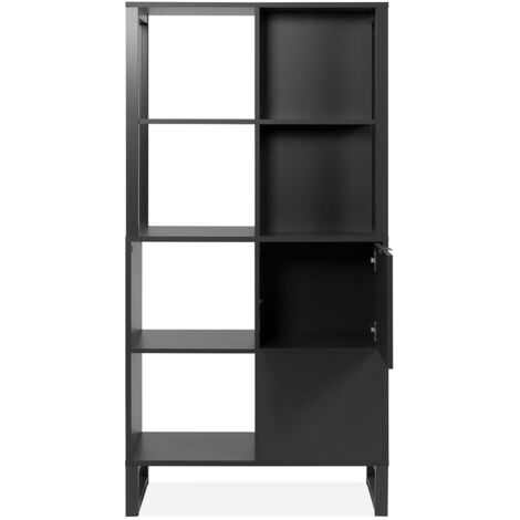 Sumatra20A zweiseitiges offenes Sideboard in Anthrazit