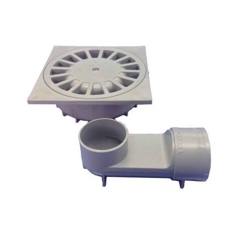 Sumidero Evacuacion Campana 10X10Cmø40 Ve/Ho 360º Pvc Gr T88Vh Hidrot