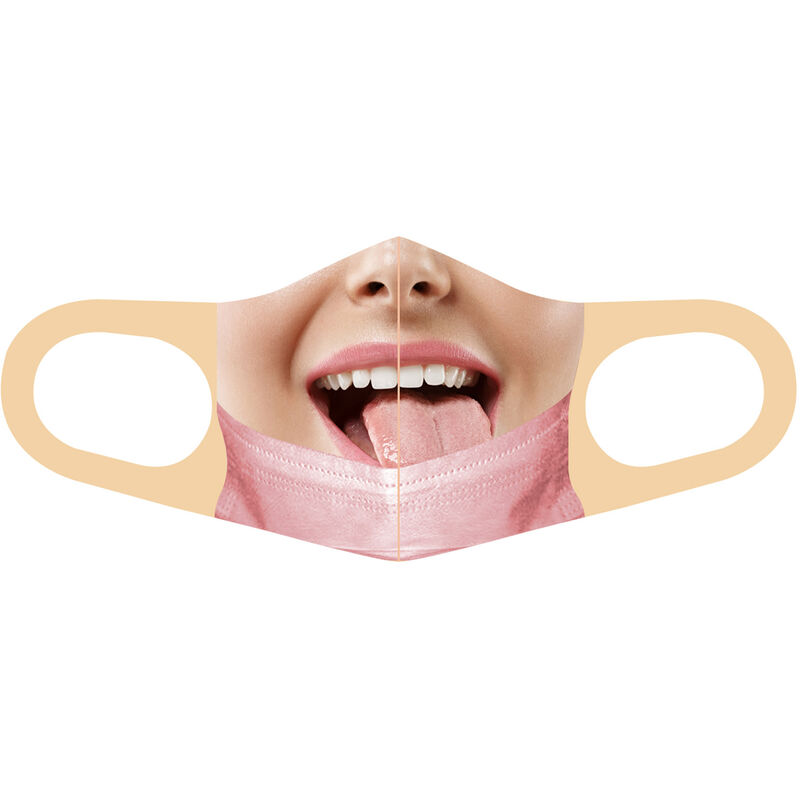 

Suministros de fiesta de Halloween para hombres y mujeres adultos Interesante patron 3D Lavable Reutilizable Transpirable Protector facial