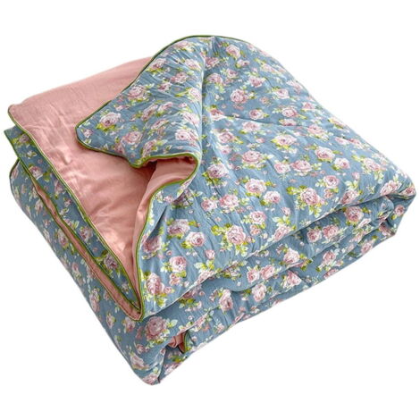 Summer bedding, flip-up for a cool feel, suitable for all seasons (rose pattern)