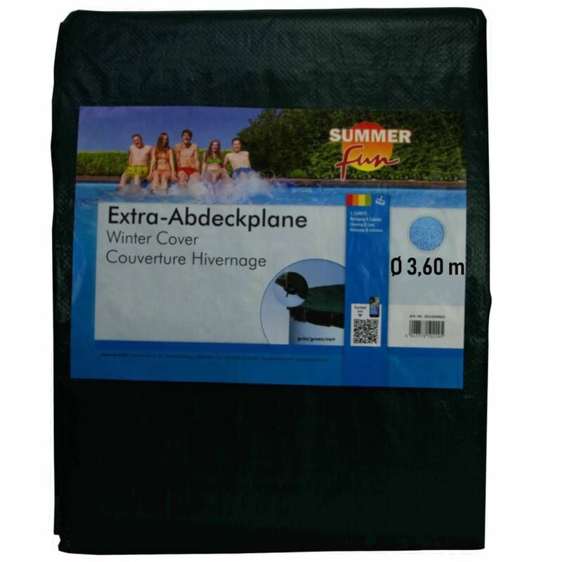 

Cubierta de piscina redonda para invierno PVC verde 360 cm - Verde - Summer Fun