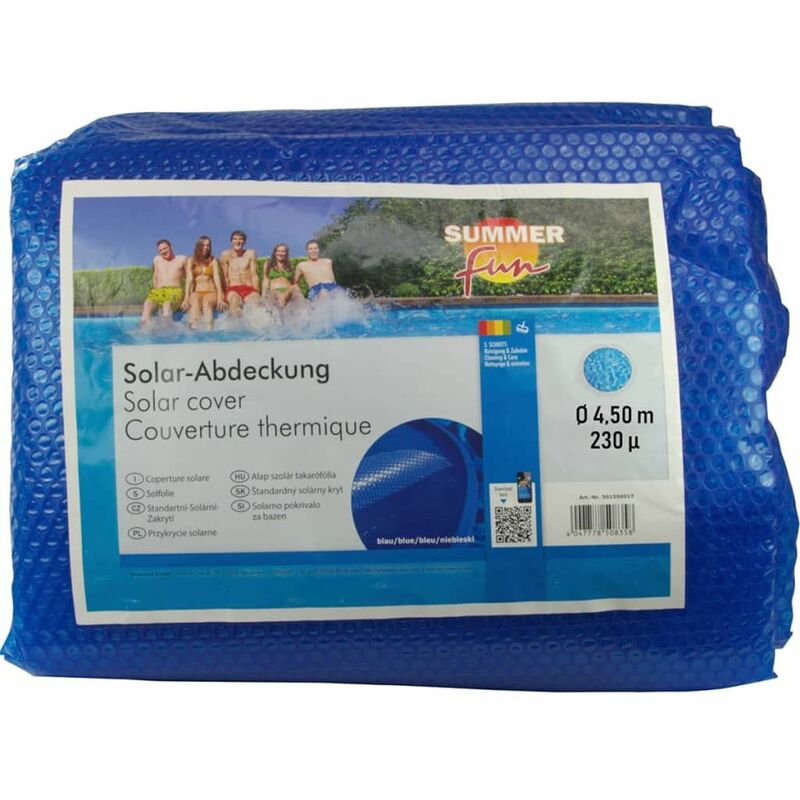 

Cubierta solar para piscina de verano redonda PE azul 450cm - Azul - Summer Fun