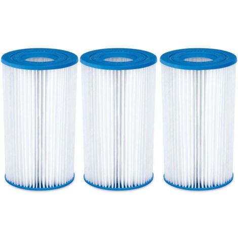 Summer Waves A/C Pool-Filterkartuschen, blau, 3er-Pack