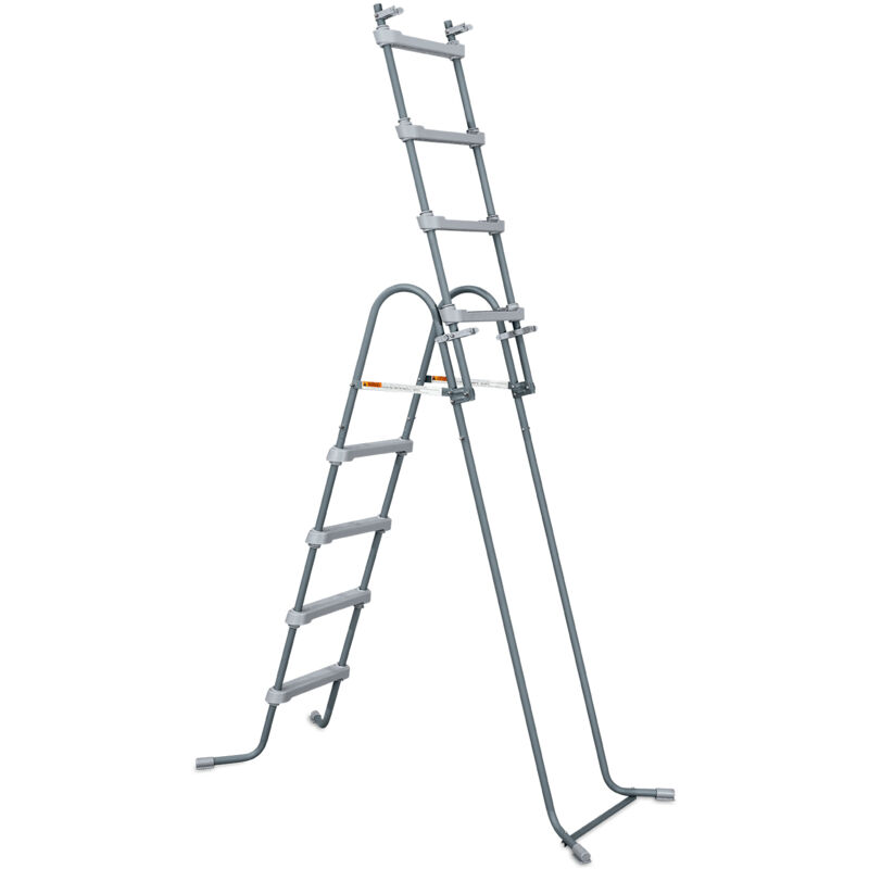Summer Waves - Escalera De Paseo Para Piscina Gris H 122Cm