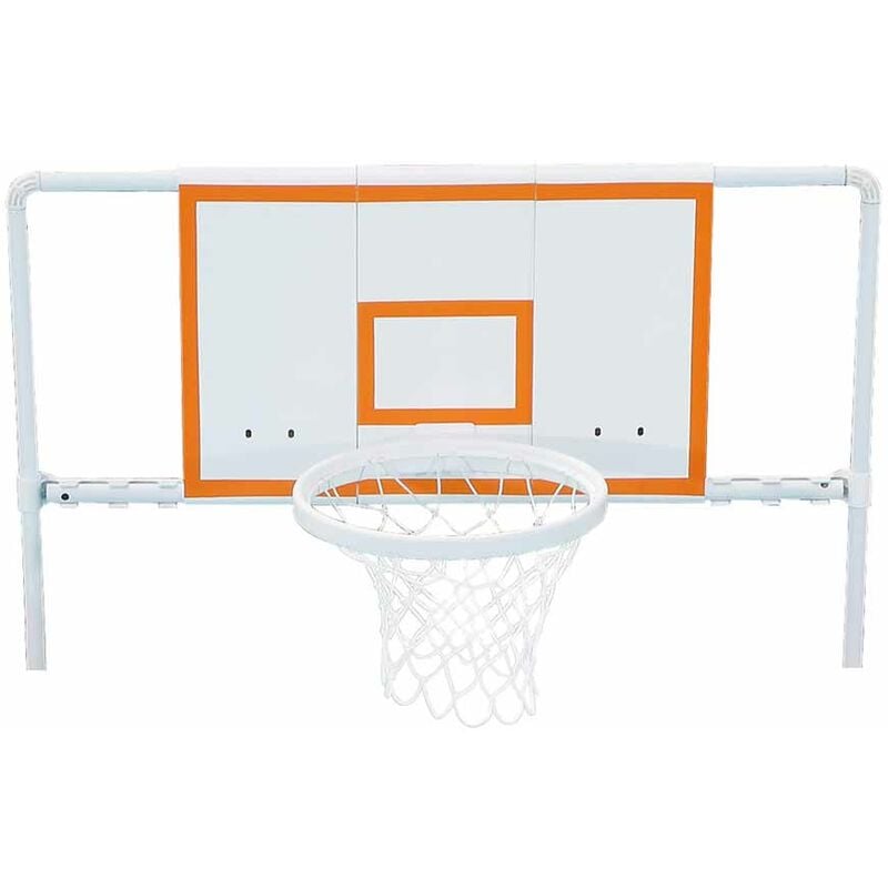 Summer Waves - Pool Basketball Set Cadre Accessoires Piscine Blanc 110x41x95 cm