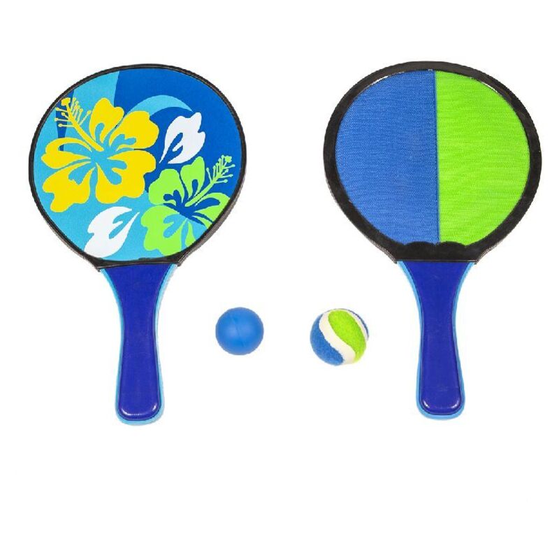 Ensemble 4 pièces bleu/vert à imprimé floral pour l'été