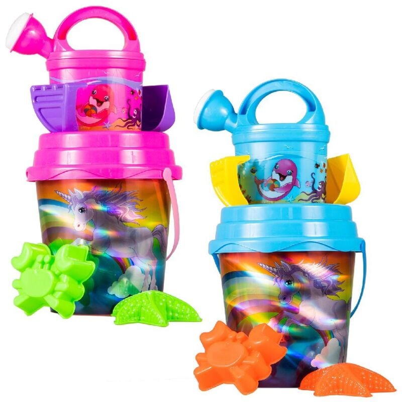 Ensemble de plage d'été imprimé licorne laser 7 pièces 2ass