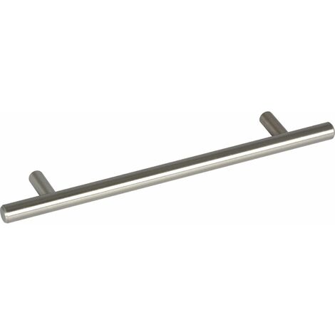 Sun-Chain Griff Senna LA 128mm - Griffe für Küchenschränke - Schrankgriffe Barrel Breite 192mm, Stahl Edelstahl Effekt