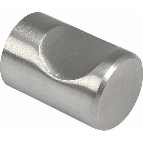 Sun-Chain Möbelknopf Skat ø 15mm - Knauf für Schubladen Tiefe 22mm - kleiner Schubladenknopf, Edelstahl gebürstet