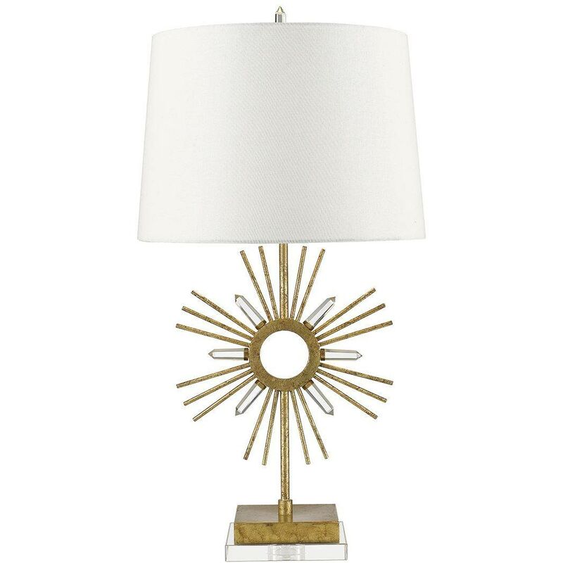 Elstead Lighting - Elstead Sun King - 1 Light Table Lamp Gold, E27