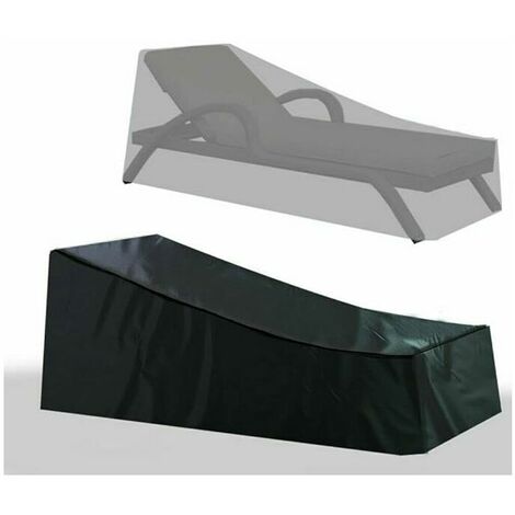 Sun Lounger Cover, Waterproof Sun Lounger Cover, Patio Furniture Cover, Upgraded 210D Heavy Duty Outdoor Sun Lounger Cover, Durable Oxford Fabric Fade Resistant in All Weather