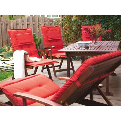 Steamer Cushions Sun Lounger Garden Chair Recliner Lounger Pads Water Repellent