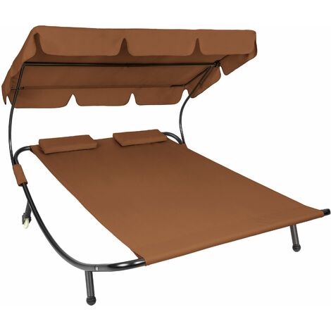 Sun lounger double - double sun lounger, garden sunbed, sun lounge bed