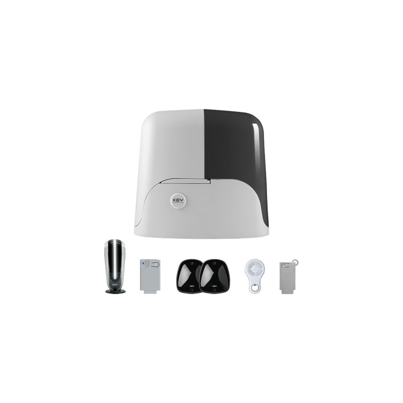 900KSUN7024EK moteur sun portail coulissant 24V 700KG et Automatisme à clé kube 900KSUN7024EK