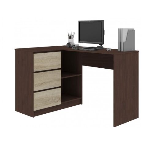 Scrivania Candido, Scrittoio angolare porta PC, Tavolo multiuso per  ufficio, Scrivania salvaspazio multiposizione, 100% Made in Italy, cm  120x50h75, Rovere, con imballo rinforzato