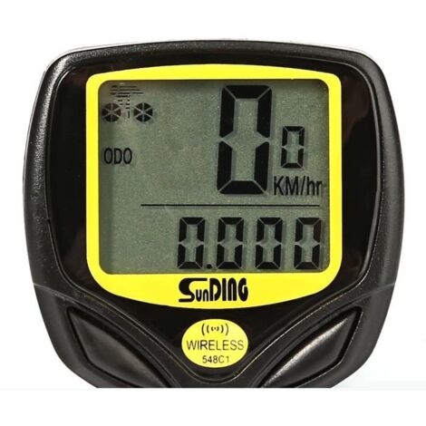 Sunding SD - 548C1 Résistant à l\'eau sans fil Ordinateur de vélo Compteur de vitesse avec écran LCD