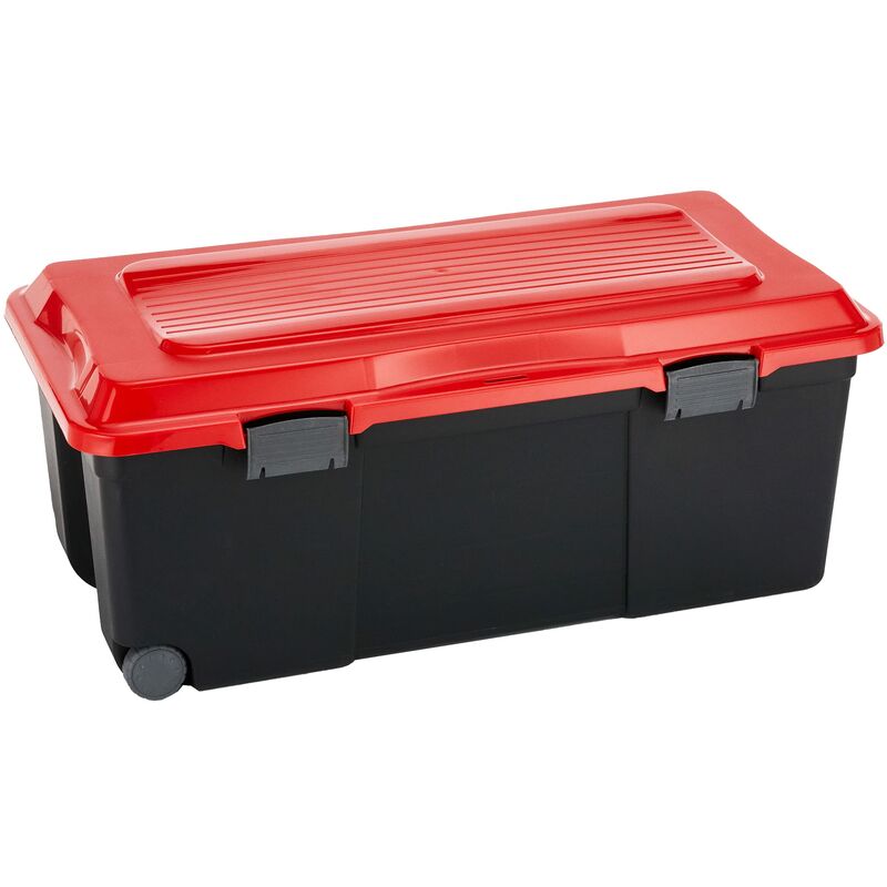 7682024.0 Camper Baule, Plastica, Nero/Rosso, 80 x...