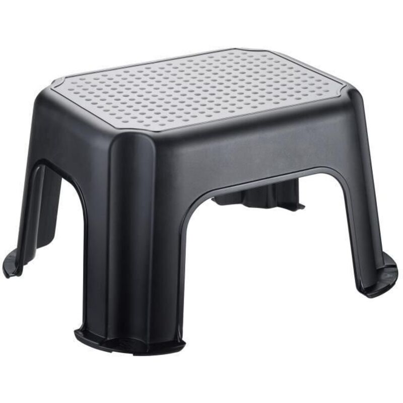 SUNDIS Tabouret/Marchepied 43,1x35,8x23,8 cm noir