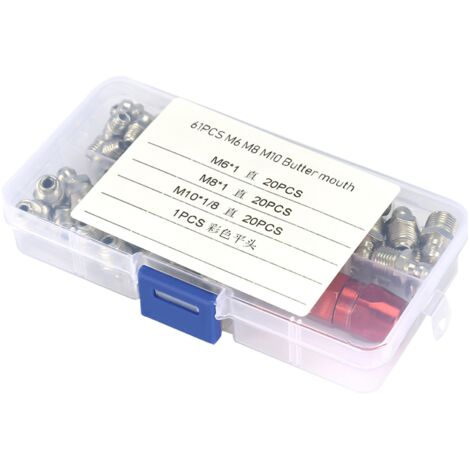 SUNGOOYUE Hochleistungs-Metallnippel, 60er-Packung, für die mechanische Schmierung von Eisenbeschichtungen