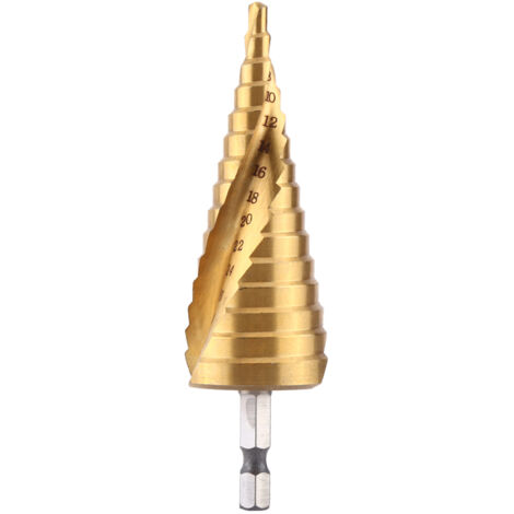 SUNGOOYUE HSS-Sechskantbits, 4-32 mm, für dünne Eisenbleche, Aluminium, PVC und Holztische