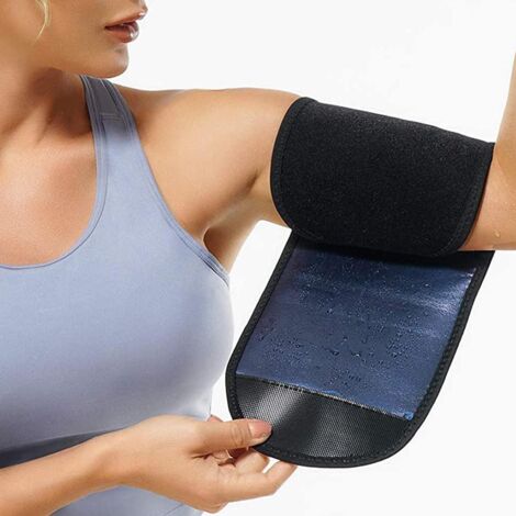 SUNGOOYUE Sauna-Armtrimmer, Armtrimmer für Frauen, Schweißarmbänder, verstellbarer Armtrainer, Toner-Ärmel für Sporttraining (blau)