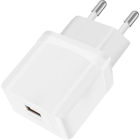 Sunix 2A USB Travel Charger Reiseladegerät Netzteil + 1 Meter USB-C (Typ-C) Ladekabel weiß
