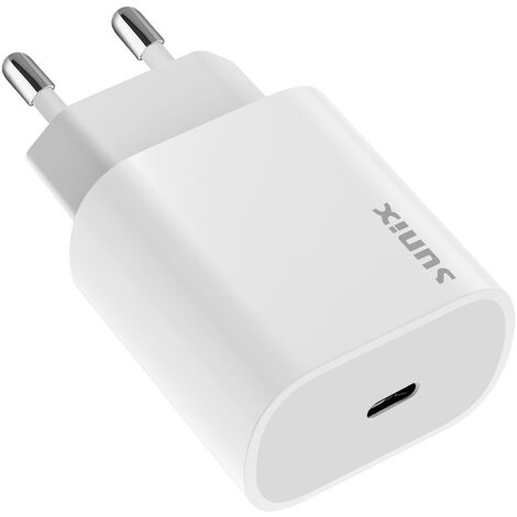 Sunix PD 18W Fast Charger Ladegerät USB Travel Schnell-Ladegerät Typ-C (USB-C) weiß