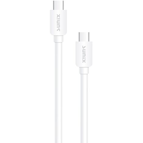Sunix USB-C auf USB-C Kabel Typ-C Ladekabel Schnell Ladegerät 2000mAh Datenkabel Typ-C kompatibel Smartphones