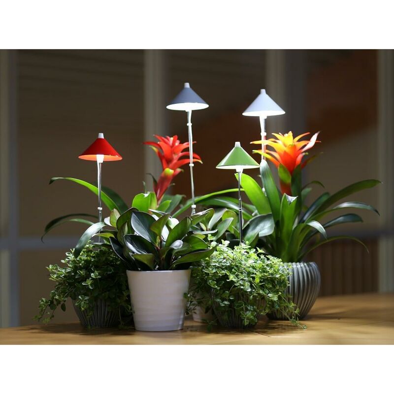 

SUNLiTE – Lámpara LED para plantas – con soporte telescópico Rojo