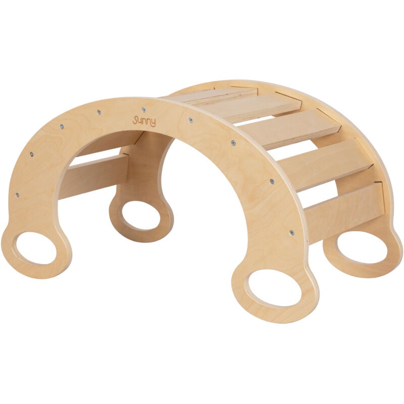 Marlie Arche Montessori en bois couleur naturelle Structure / Arche d'éveil Montessori, Arche Evolutive Montessori, Arche d'escalade - Sunny