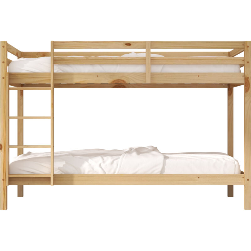 Sunny Jip Lits Superposés Couleurs Naturelles Lits Superposés pour Enfants - Sans Matelas - Lit Superposé 2 Places 208 X 97 X 140 Cm pour Matelas: 90 Sunny Jip Lits Superposés Couleurs Naturelles Lits Superposés pour Enfants - Sans Matelas - Lit Superposé 2 Places 208 X 97 X 140 Cm pour Matelas: 90
