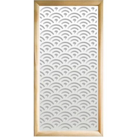 SUNNY - Modules décoratifs en bois et PVC - Couleur : blanc - Dimension : 47x94 cm