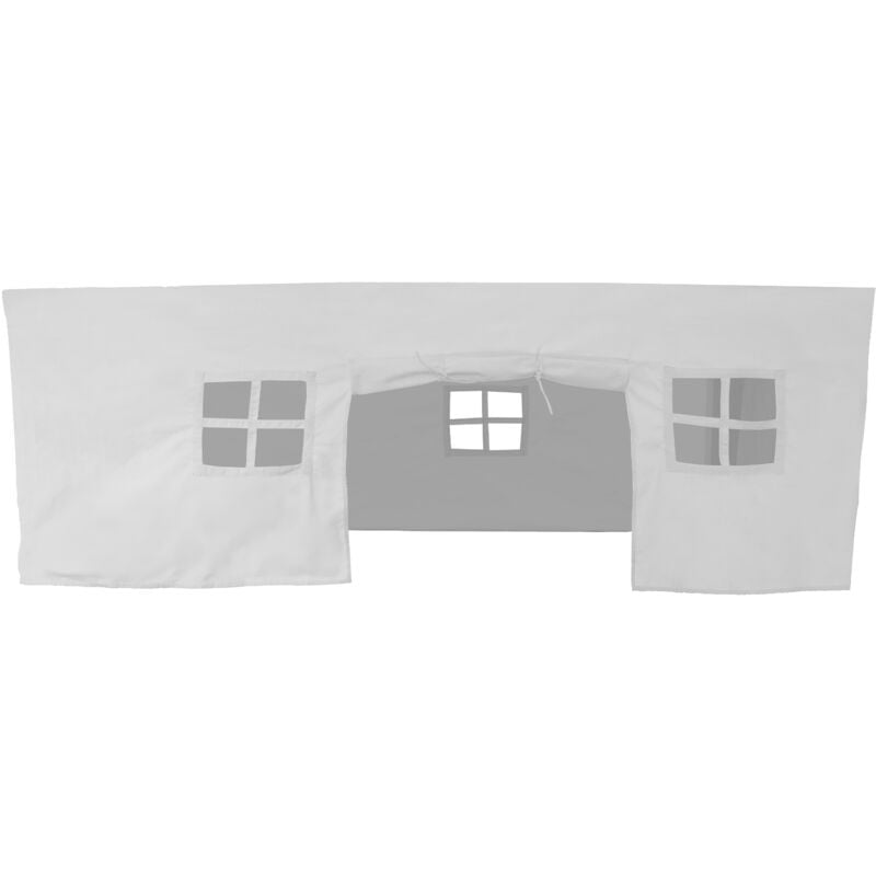 Nova Tente de Table en crème Tente de jeu en coton pour tables Tente pour enfants avec 3 fenêtres et porte d'entrée enroulable, 360 x 260 x 100 cm