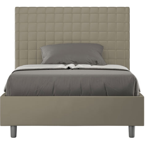 Sunny P1 lit conteneur design français 120x200  Couleur: Marron - Version: Avec coffre de rangement
