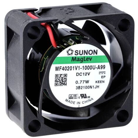 Sunon D04154670G-00 Ventilateur axial 12 V/DC 15.11 m³/h (L x l x H) 20 x 40 x 40 mm R054712