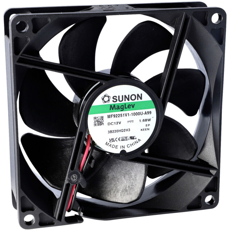 Sunon Ee92251b3-000u-999 Axiallüfter 12 V/dc 67.09 M³/h (l X B X H) 25 X 92 X 92 Mm