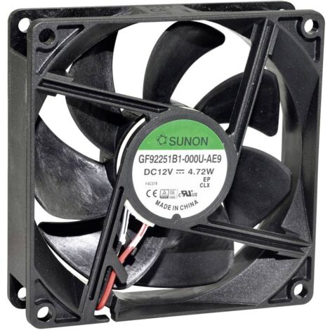 Sunon GF92251B1-000U-AE9 Ventola assiale 12 V/DC 127.3 m³/h (L x L x A) 92 x 92 x 25 mm