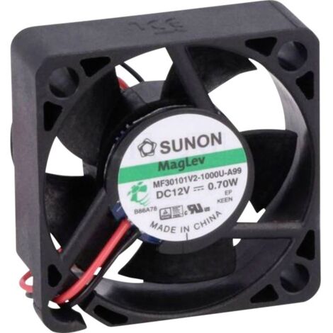 Sunon MF30101V21000UA99 Ventilateur axial 12 V/DC 7.81 m³/h (L x l x H) 30 x 30 x 10 mm